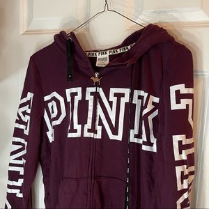 PINK Zip Up Jacket With Side Snaps
